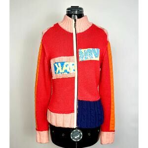 Karv Colorblock Knit Zip Sweater Jacket – Size Large